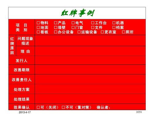 6S管理紅牌作戰(zhàn)